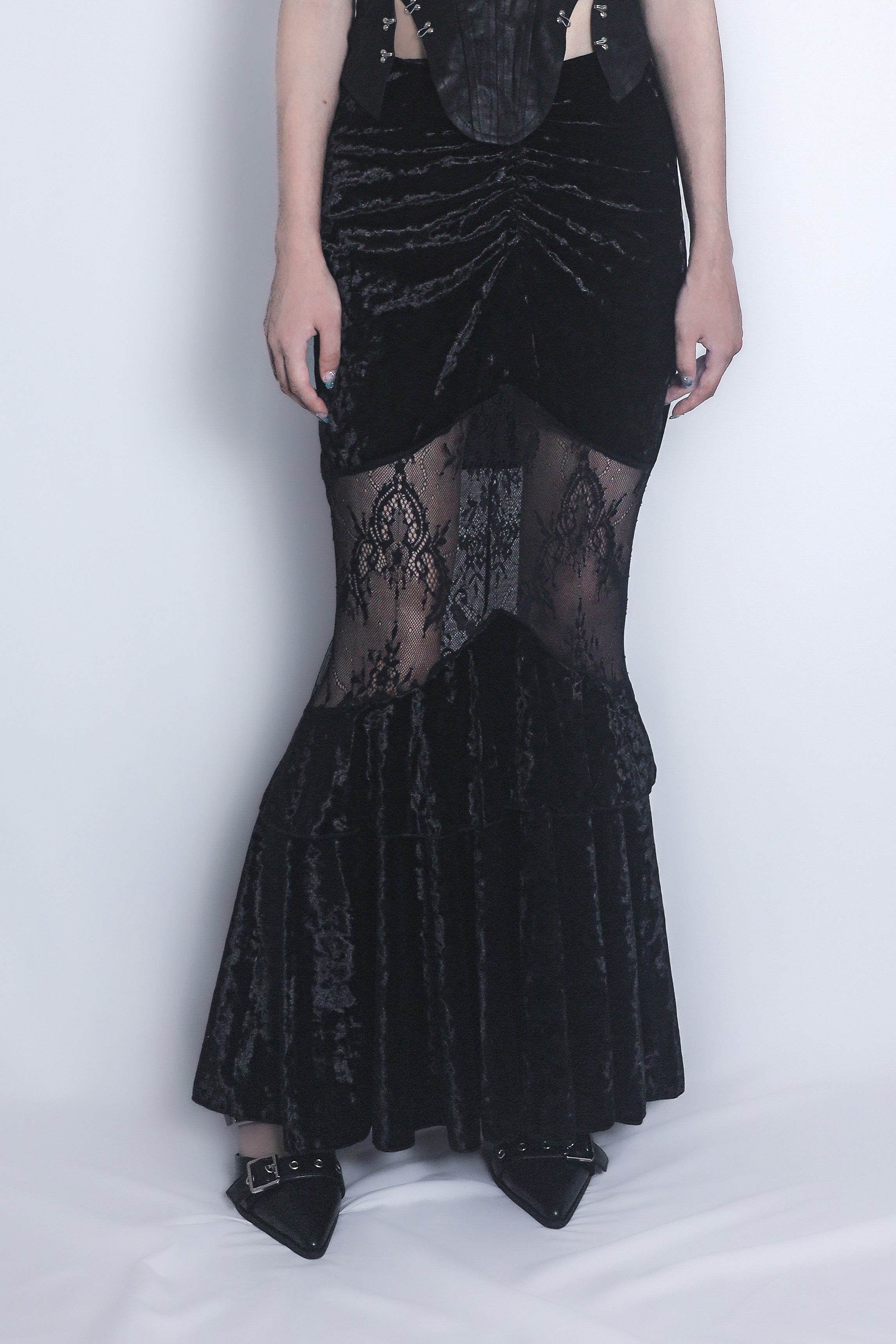 ベロアマーメードスカート