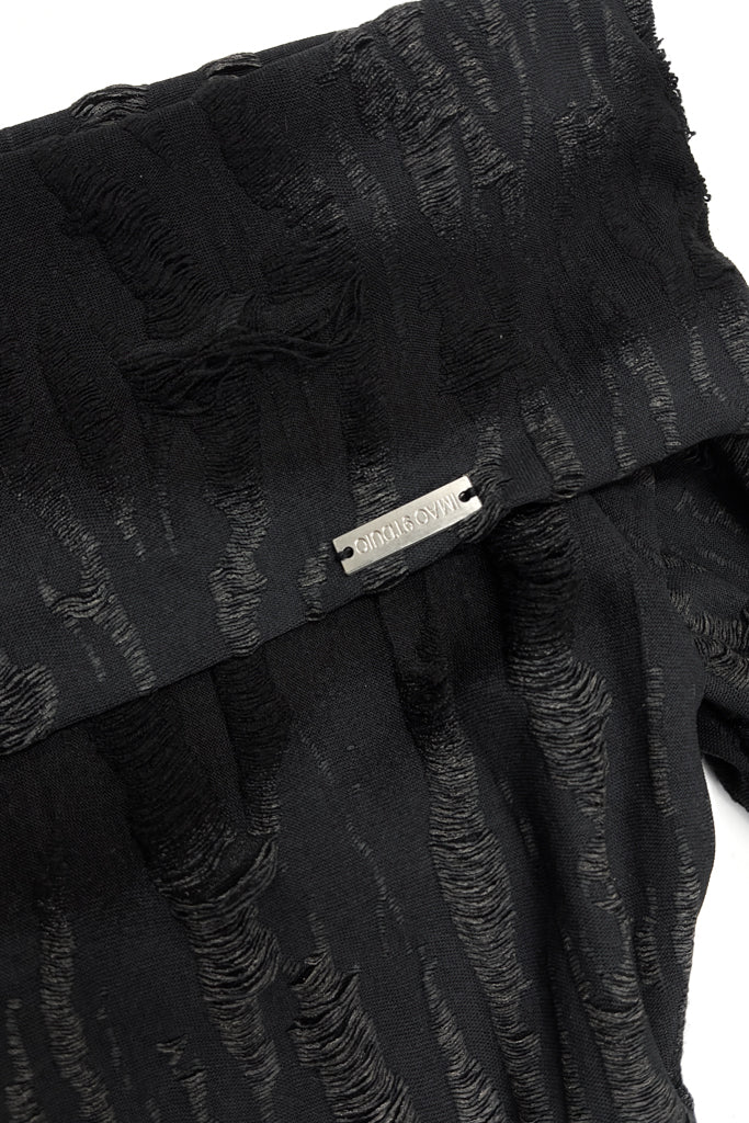 オフショルダーダメージワンピース